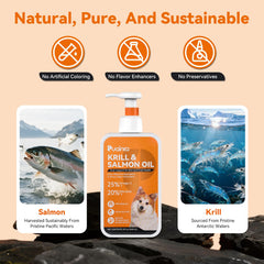 PUAINTA aceite para pelaje brillante en perros y gatos.