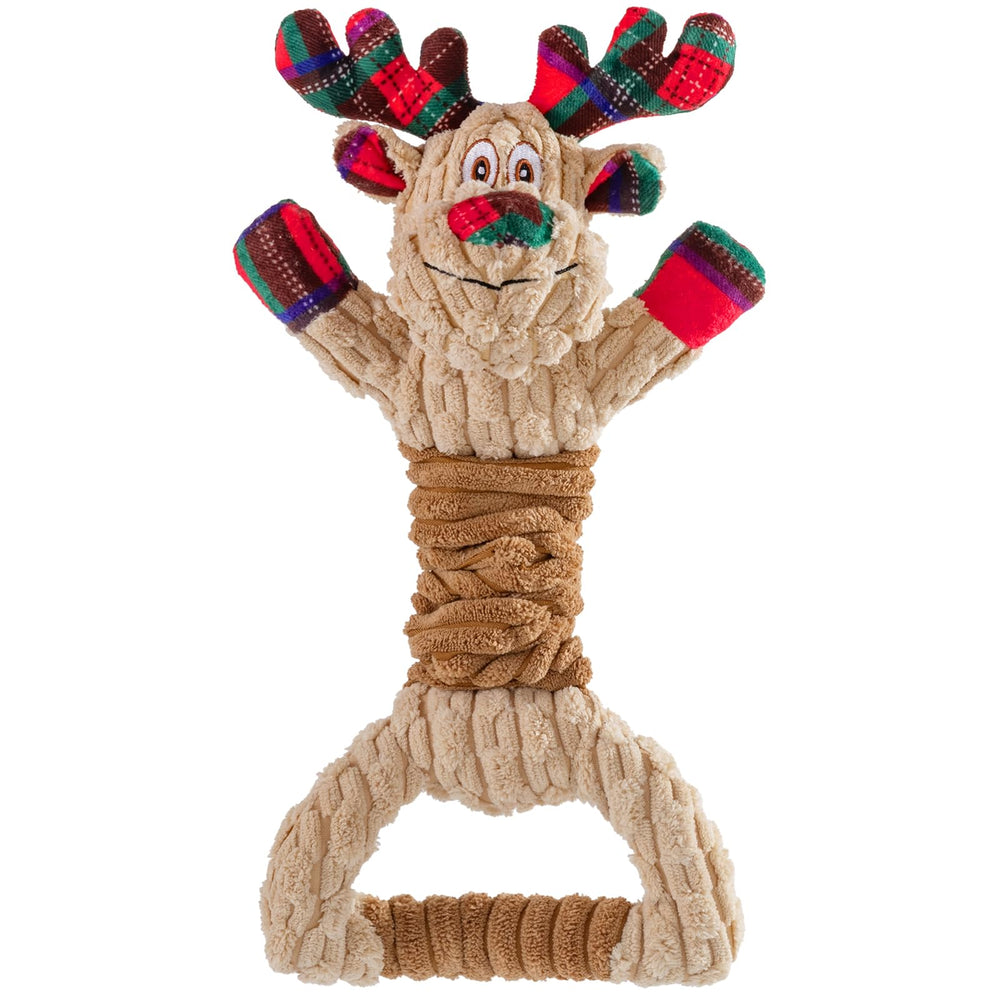 Pubialo juguete navideño para perros con ladrido, ideal para juego y estimulación.