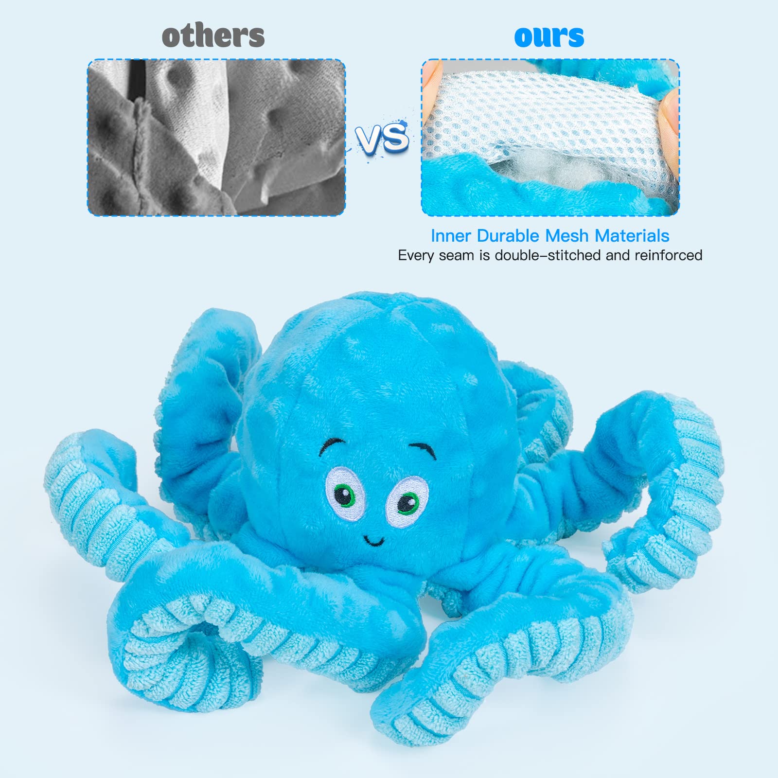 Pubialo Pulpo costuras dobles: costuras reforzadas para mayor durabilidad durante juegos.