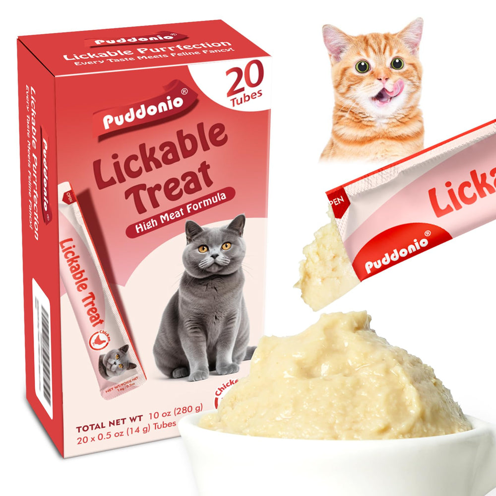 Puddonio tubitos de pollo, recompensa sabrosa para gatos.