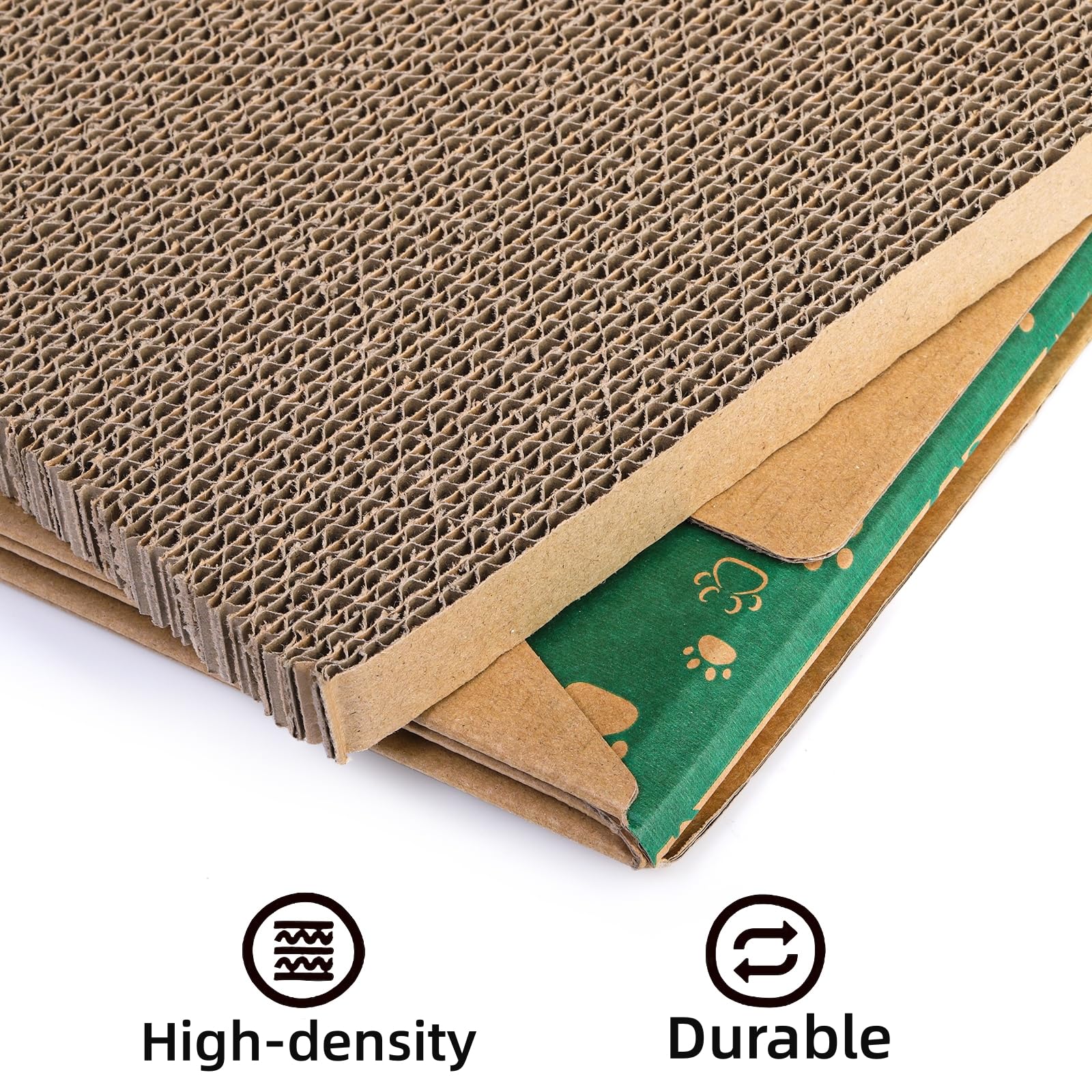 Pumtus caja corrugada con rascadores, ideal para afilar garras sin dañar muebles