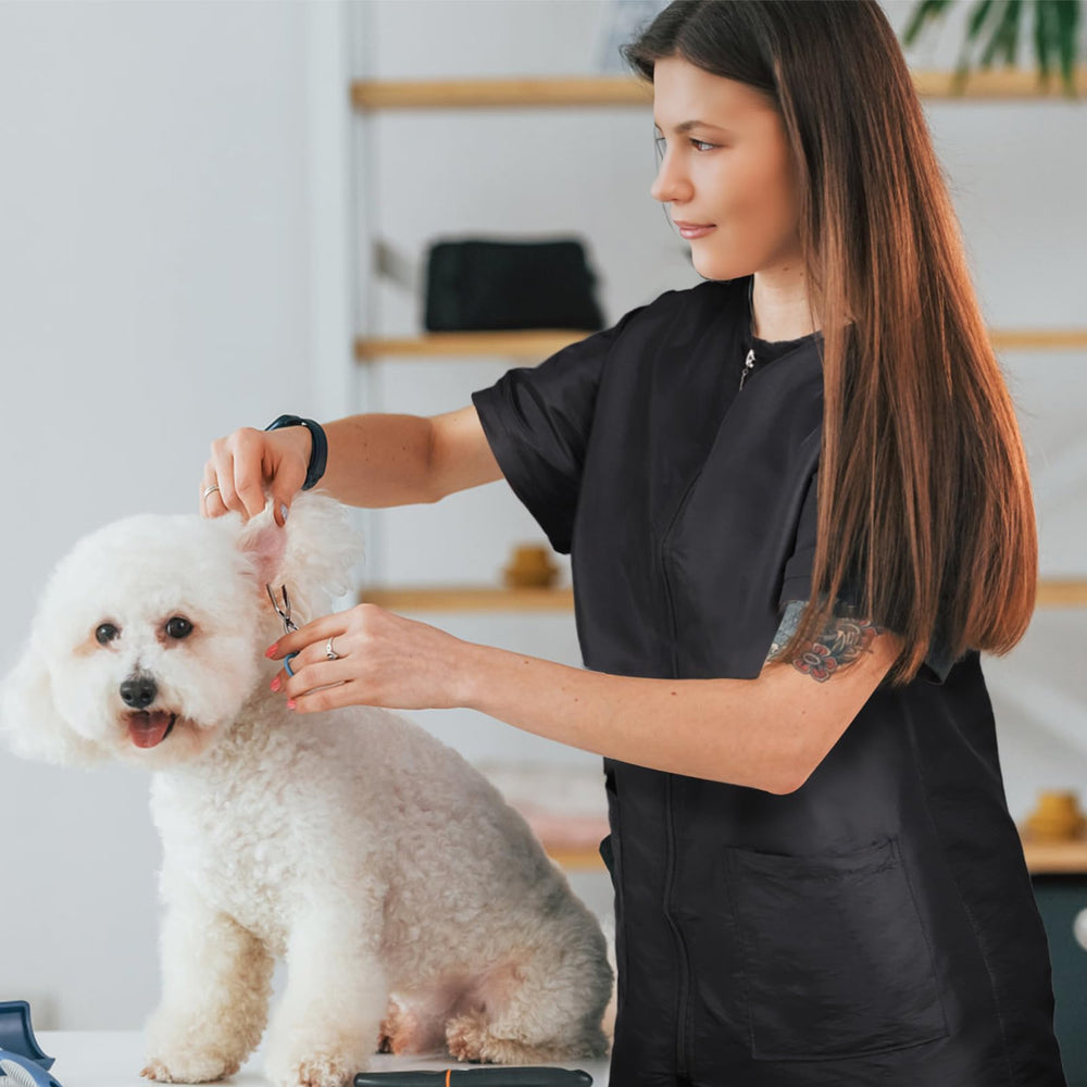 Pumtus smock profesional para salón, versátil para peluquería y barbería