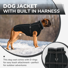 PUMYPOREITY chaqueta con arnés integrado para paseos seguros.