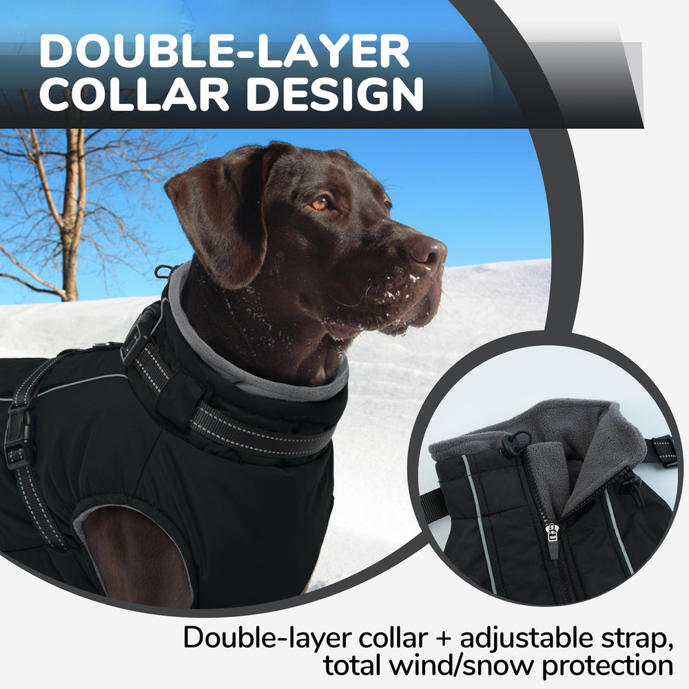 PUMYPOREITY cuello doble con correa ajustable para bloquear viento.