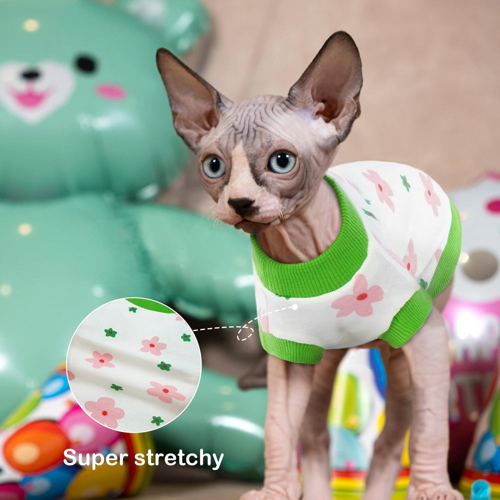 Pumyoreity ropa fácil de limpiar para gato sin pelo, lavable a máquina