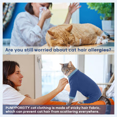 PUMYPOREITY diseño-cobertura-patas azul-2xl: evita lamido de heridas.