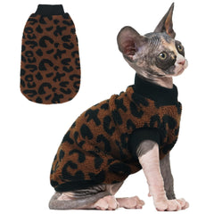 PUMYPOREITY sudadera de invierno para gato con forro de felpa suave.