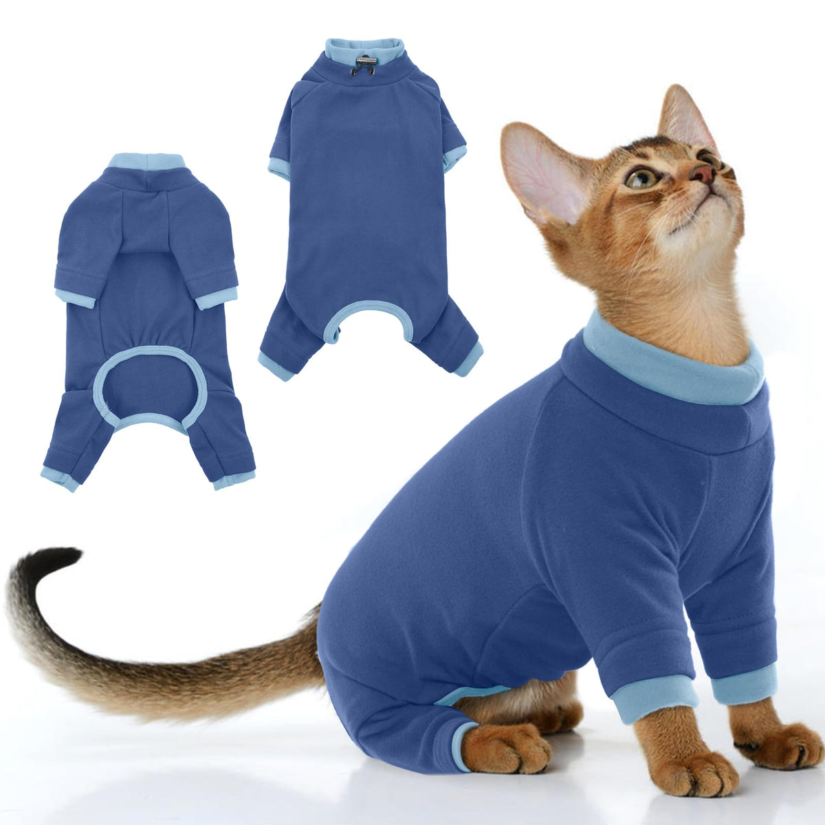 PUMYPOREITY sudadera pelo-gato azul 2xl: reduce el pelo suelto en el hogar.