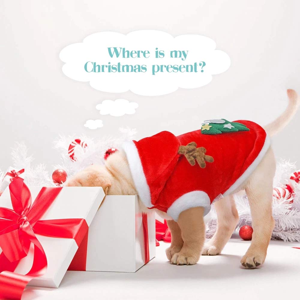 Puoyis disfraz navideño para mascota, ideal para cosplay y fiestas.