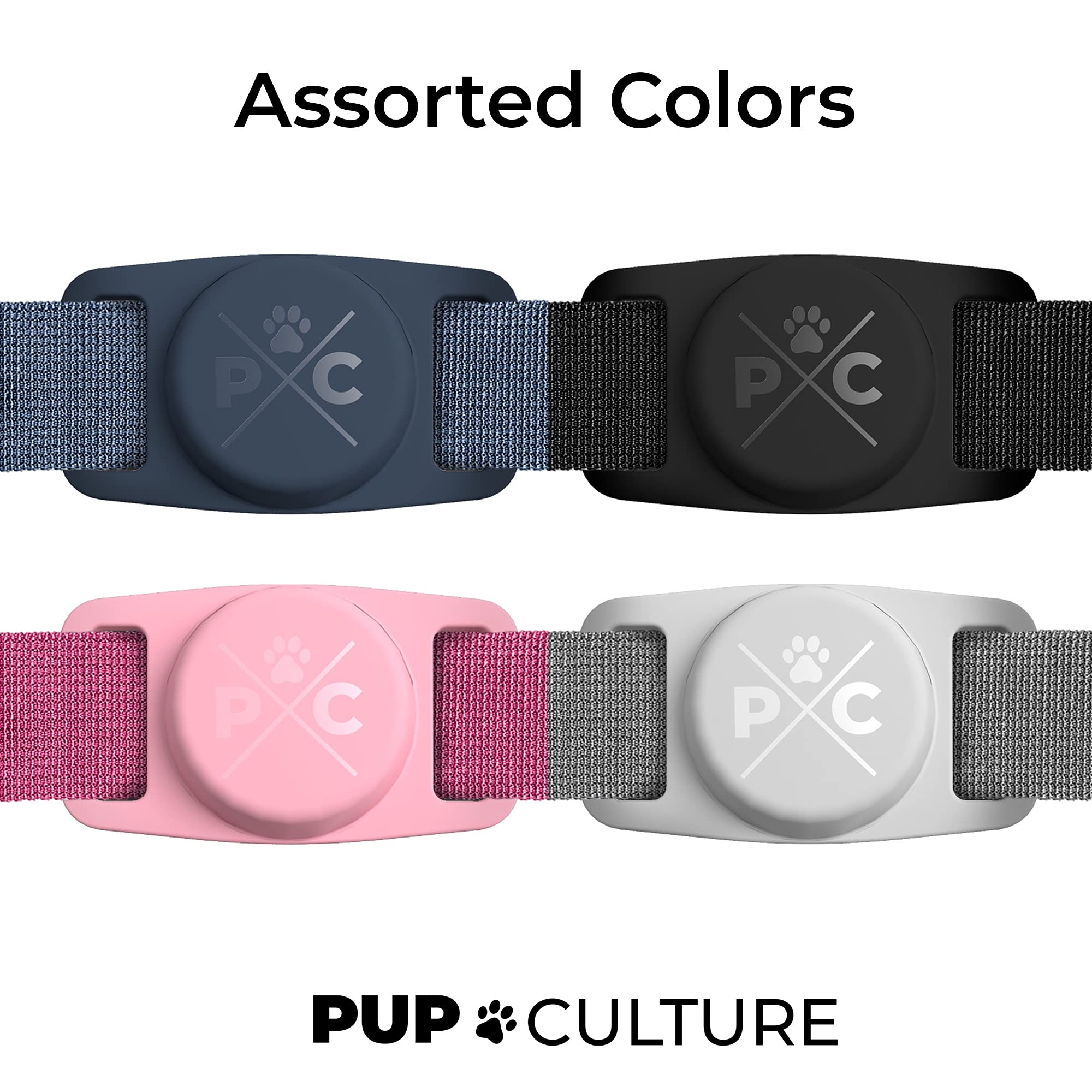 Pup Culture AirTag Collar: compatible con gatos para rastreo seguro.