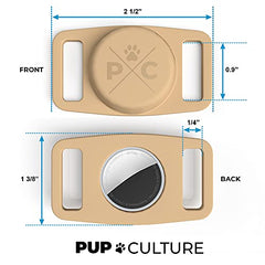 Pup Culture AirTag Collar: silicona resistente para uso rudo y diario.