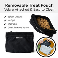 Pup Culture: bolsa de snacks removible, fácil de lavar.