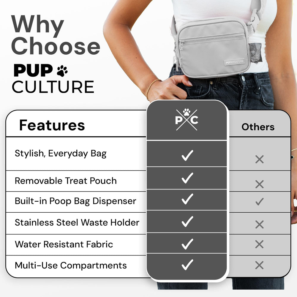 Pup Culture: uso crossbody para paseos con manos libres.