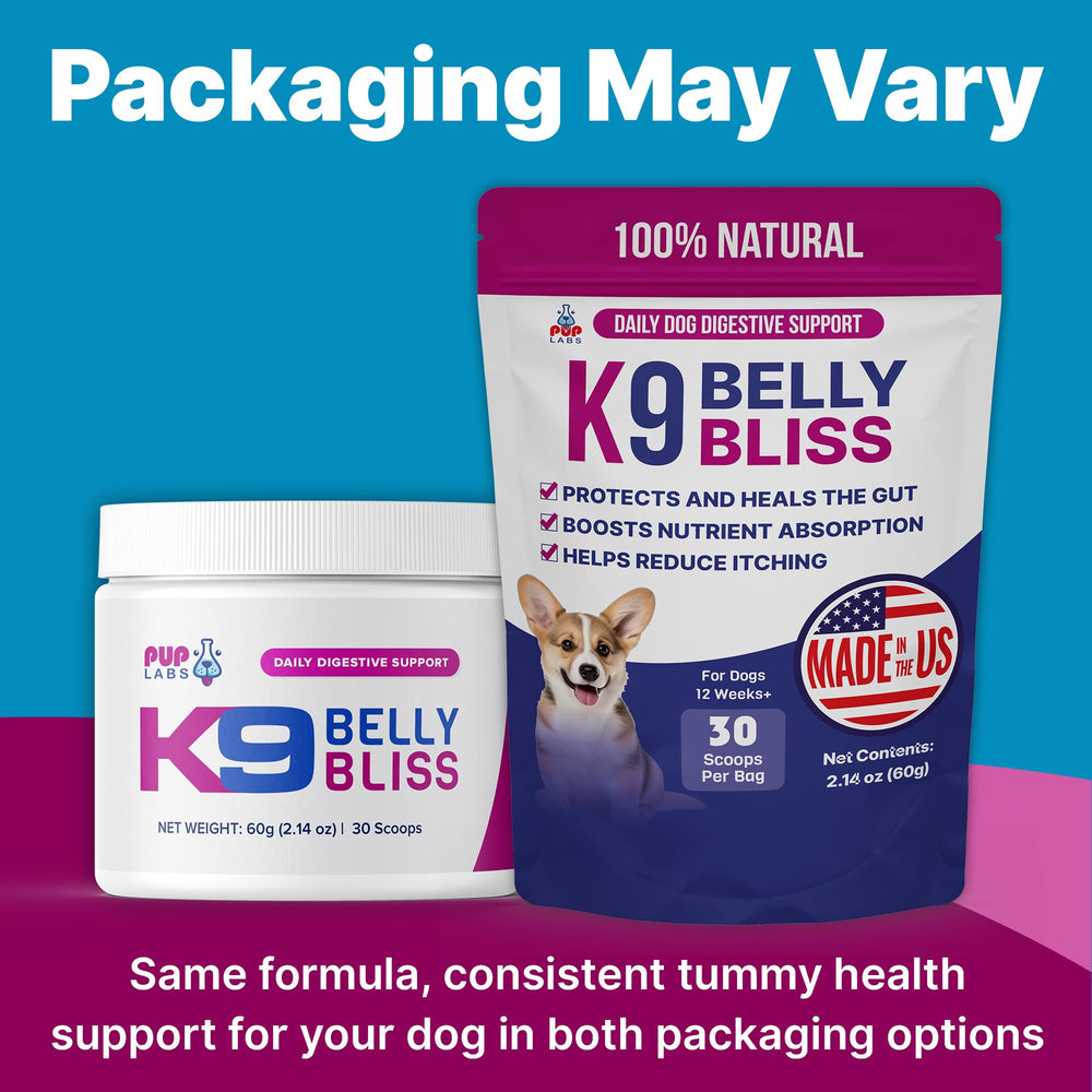 Glutamina y NAG en K9 Belly Bliss fortalecen la barrera intestinal.