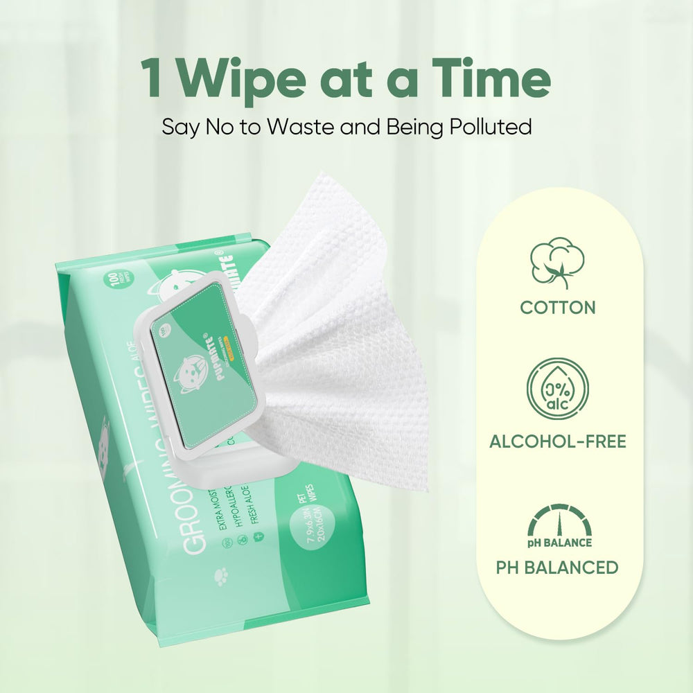 PUPMATE toallitas doble capa, textura resistente y suave al tacto para uso diario.