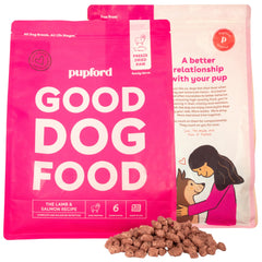 Pupford Good Dog Food en bolsa de 16 oz, lista para servir en casa.