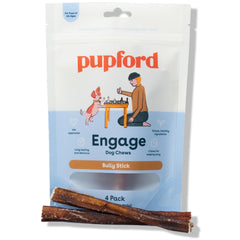 Pupford masticables bully gruesos 6 pulgadas, paquete para masticar prolongadamente