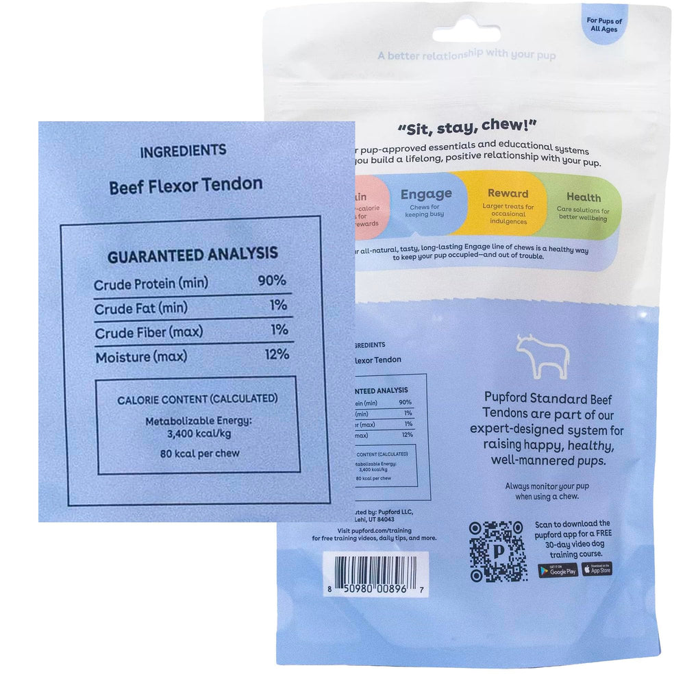 Pupford masticables naturales sin aditivos para masticar con seguridad