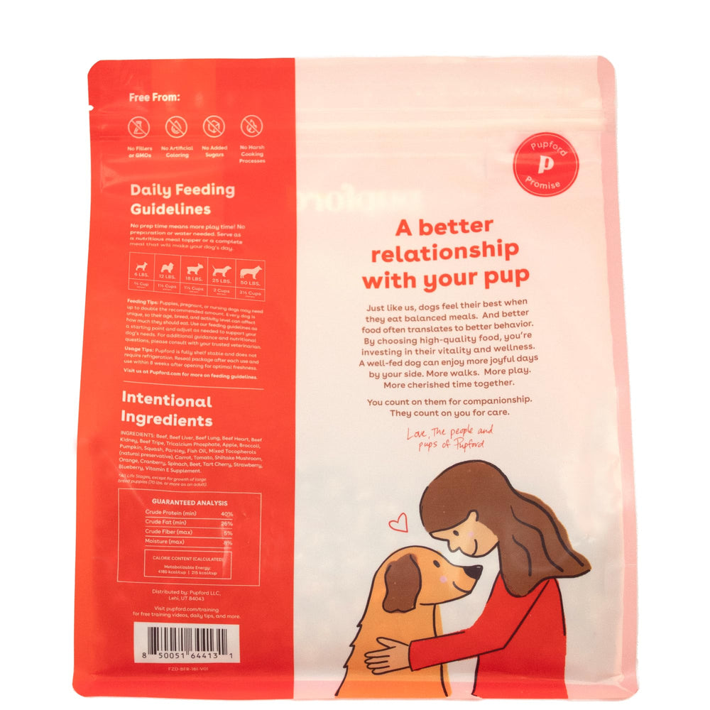 Pupford porciones prácticas para merienda saludable y snack.