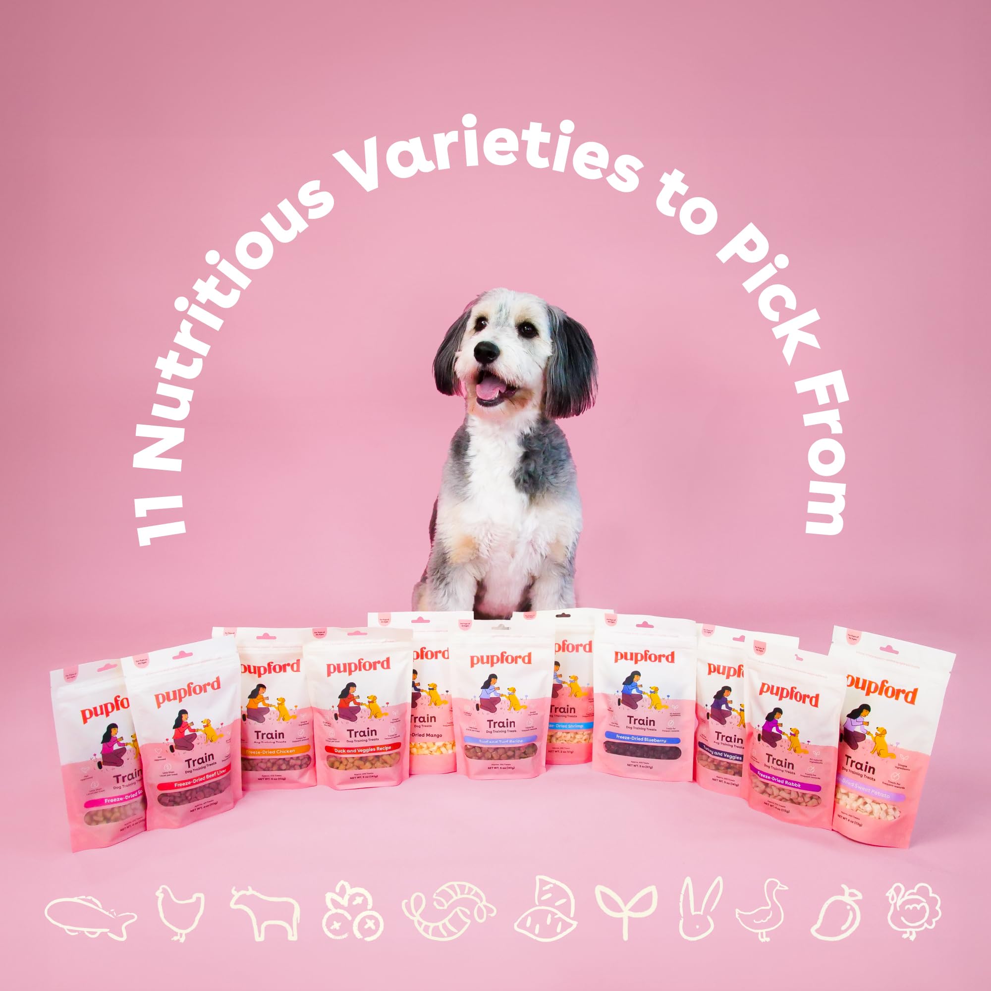 Pupford promesa de calidad con ingredientes simples y naturales.