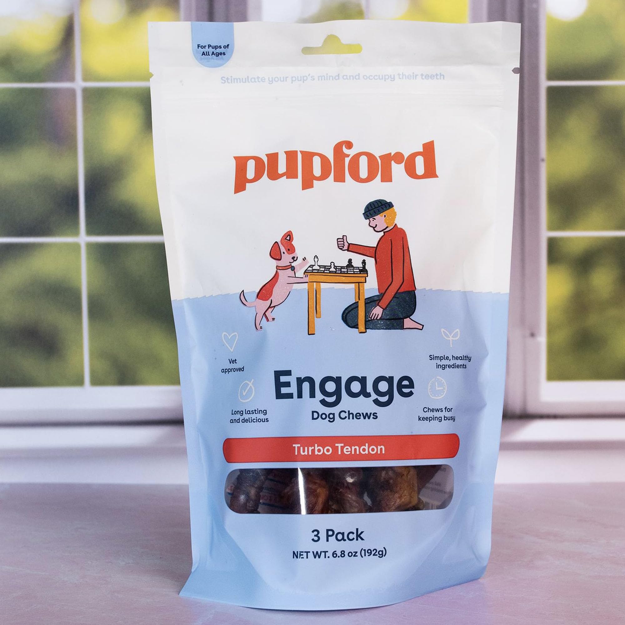 Pupford sin aditivos ni rellenos: opción natural para masticar.