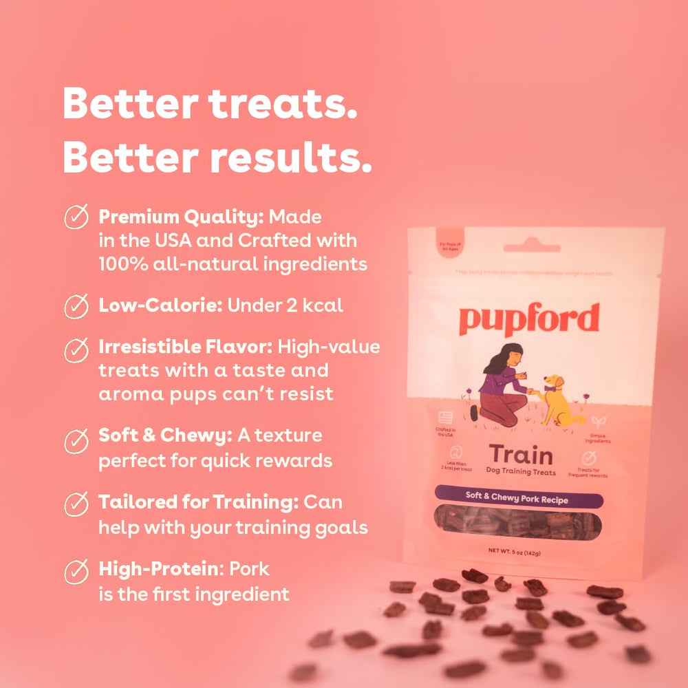 Premios Pupford de textura suave y masticable listas para mordiscos cortos.