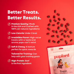 Pupford, textura suave, ideal para entrenamiento rápido y cómodo