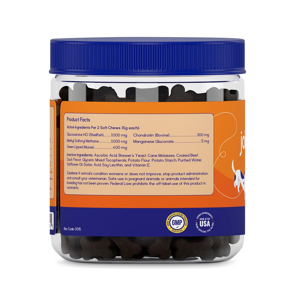 PupGrade masticables sabor ternera, mejora posible de movilidad diaria.