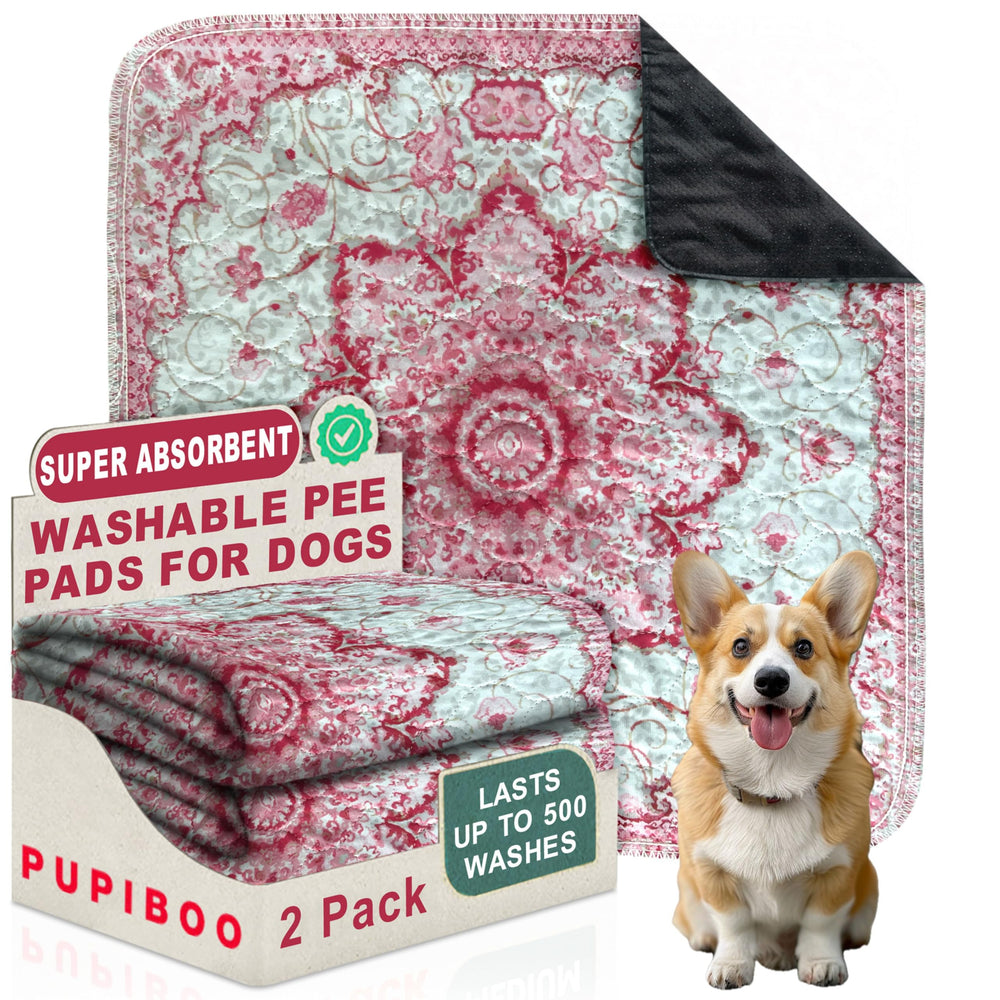 Pupiboo almohadilla-lavable para perros y gatos, protección de suelos y absorción duradera.
