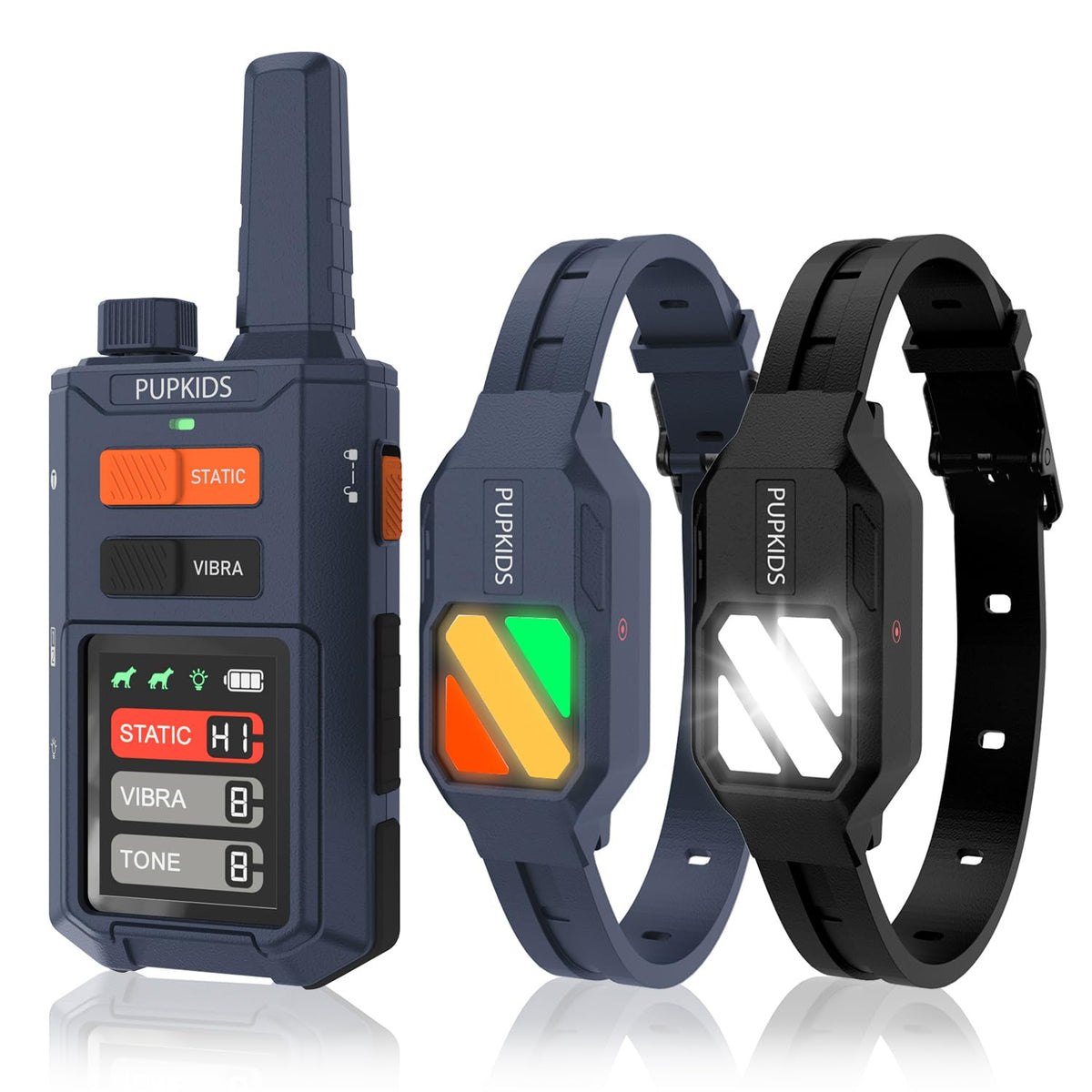 PUPKIDS collar entrenador para dos perros, alcance de hasta 4200 pies.