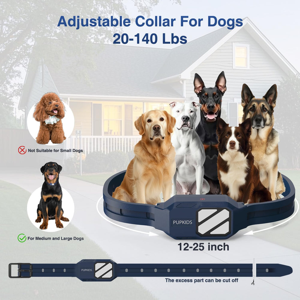 PUPKIDS collar resistente IPX7 para uso en exteriores.