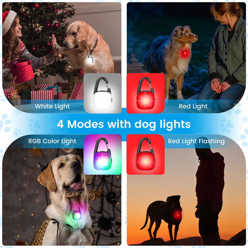 PUPKOLI luz collar 80lm, alta visibilidad para salidas nocturnas