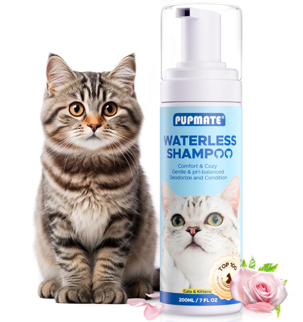 PUPMATE champú seco para gatos en aerosol mejora el aseo entre baños