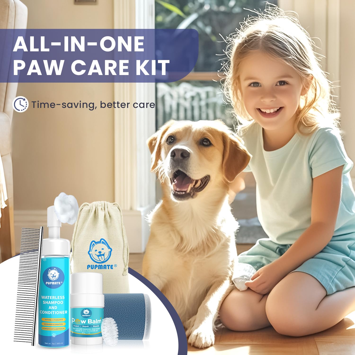 PUPMATE kit completo de cuidado de patas para uso diario y aventuras