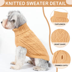 Sudadera Puppishy en tejido acrílico cálido, suave y cómodo para mascotas pequeñas.