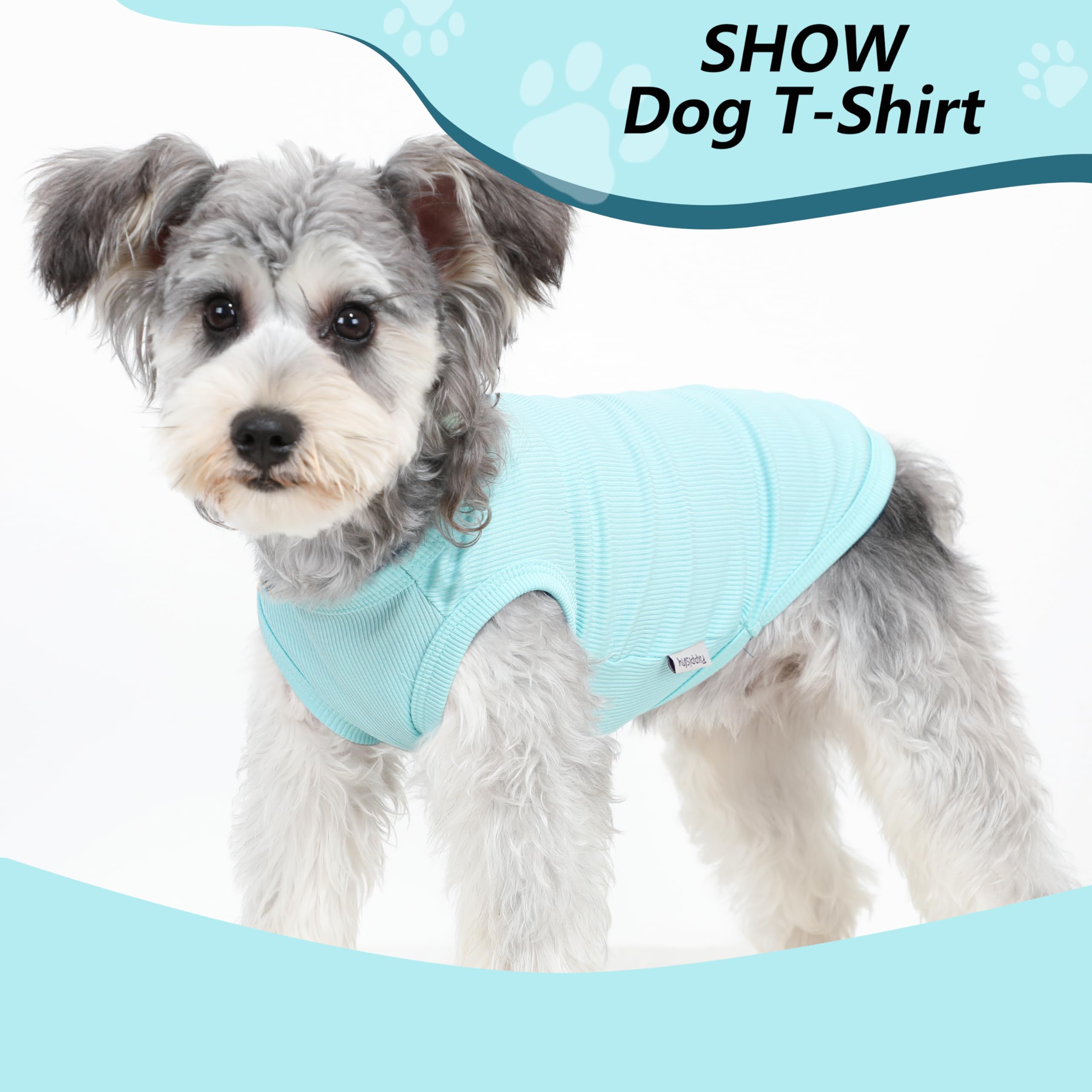Puppishy tejido suave para perro, ropa confortable para días templados.