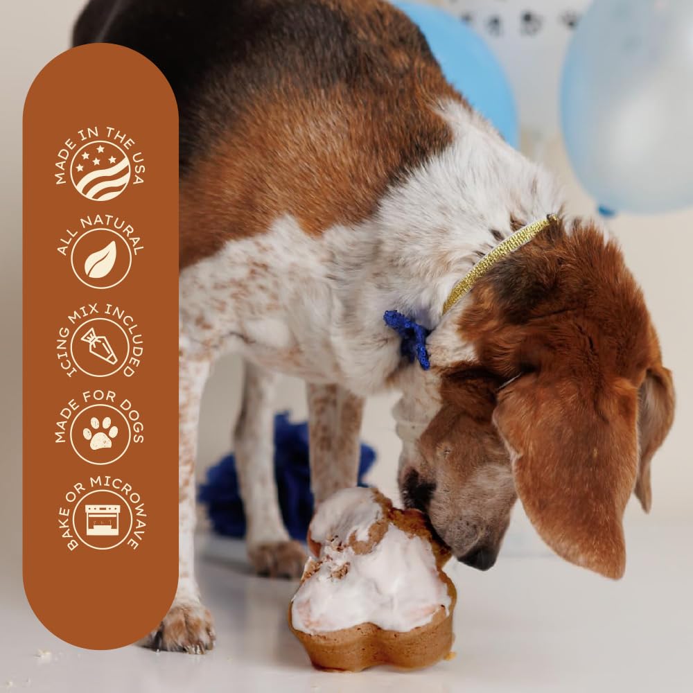 Puppy Cake: glaseado en paquete, fácil de aplicar en el pastel canino.