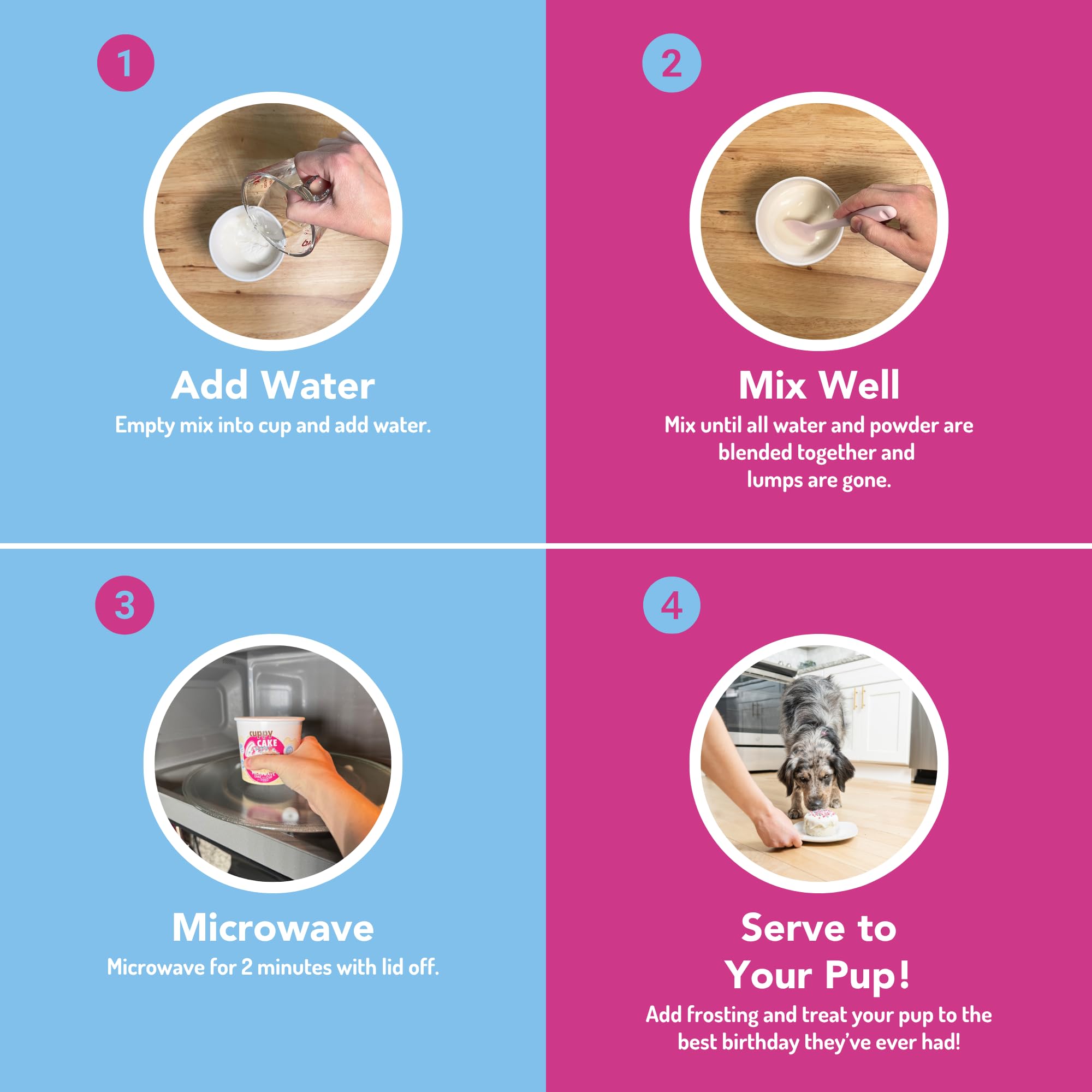 Puppy Cake: glaseado de yogur suave para saborear.