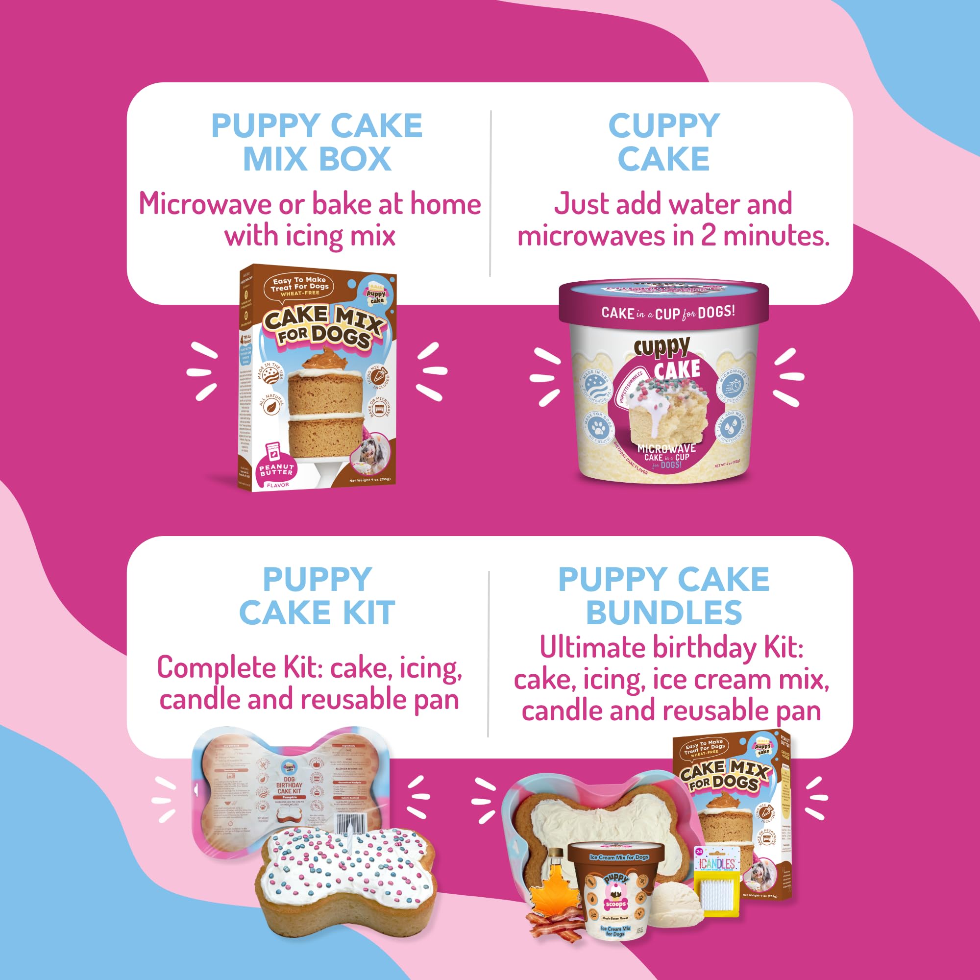 Puppy Cake: hecho en EE. UU. desde 2007, calidad y confianza.
