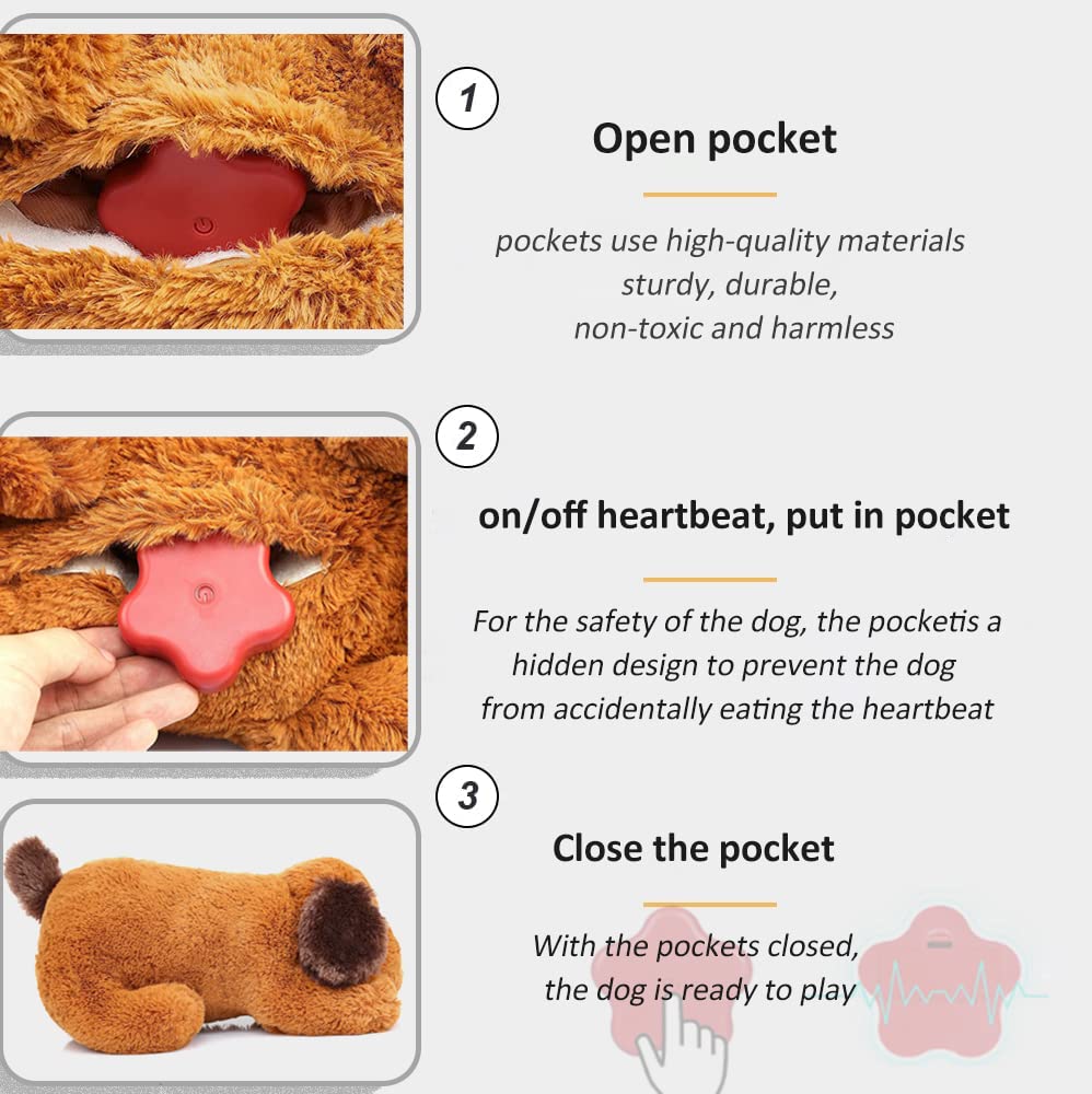 PUPPY KNOW Peluche lavable a máquina para limpieza fácil