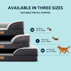 PUPPY PAW con forro impermeable protege la espuma en salidas al exterior.