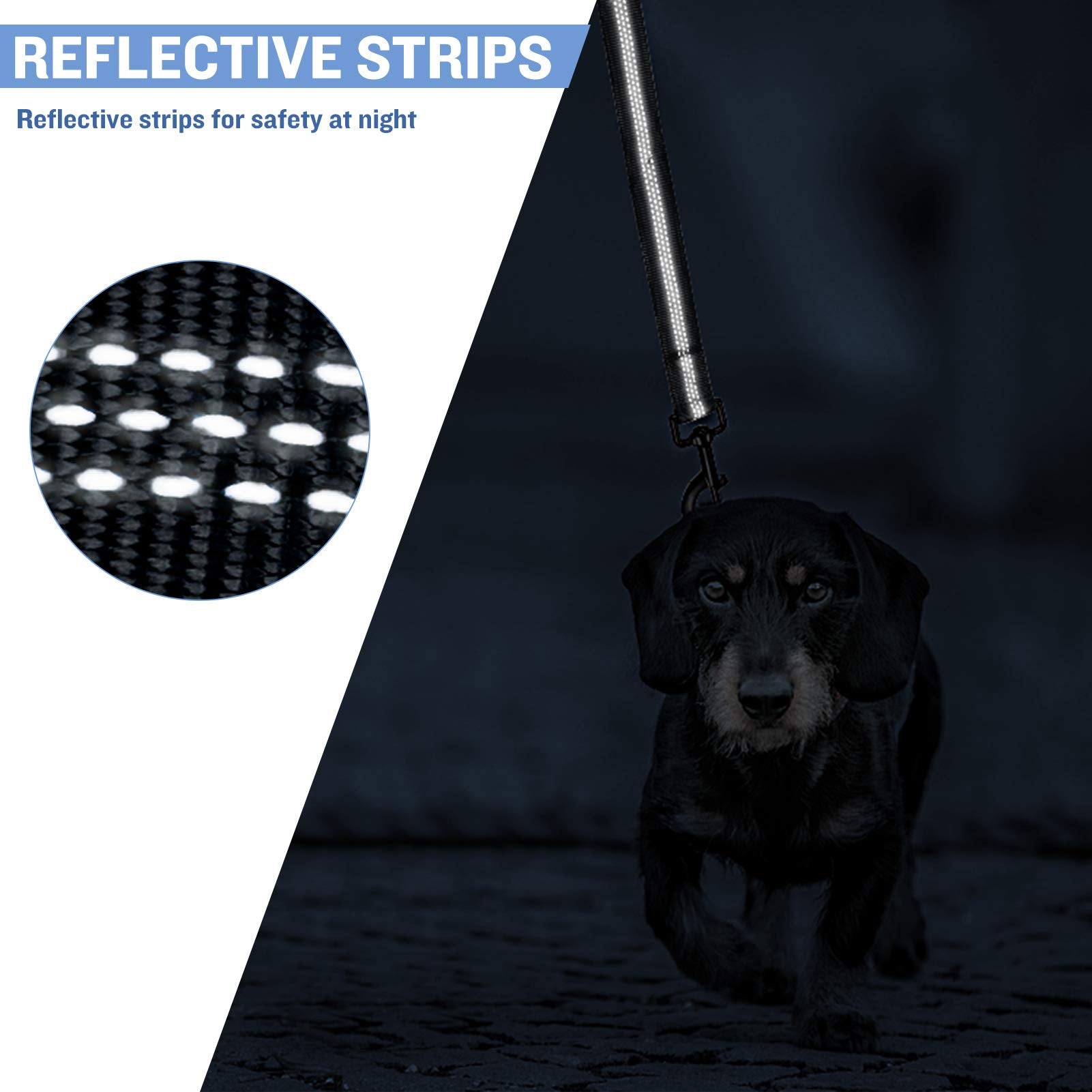 Construcción duradera PuppyDoggy para paseos largos y seguros.
