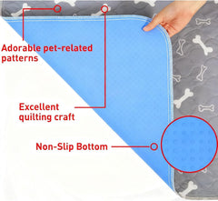Puppypad disponible en varios tamaños para perros pequeños a grandes.