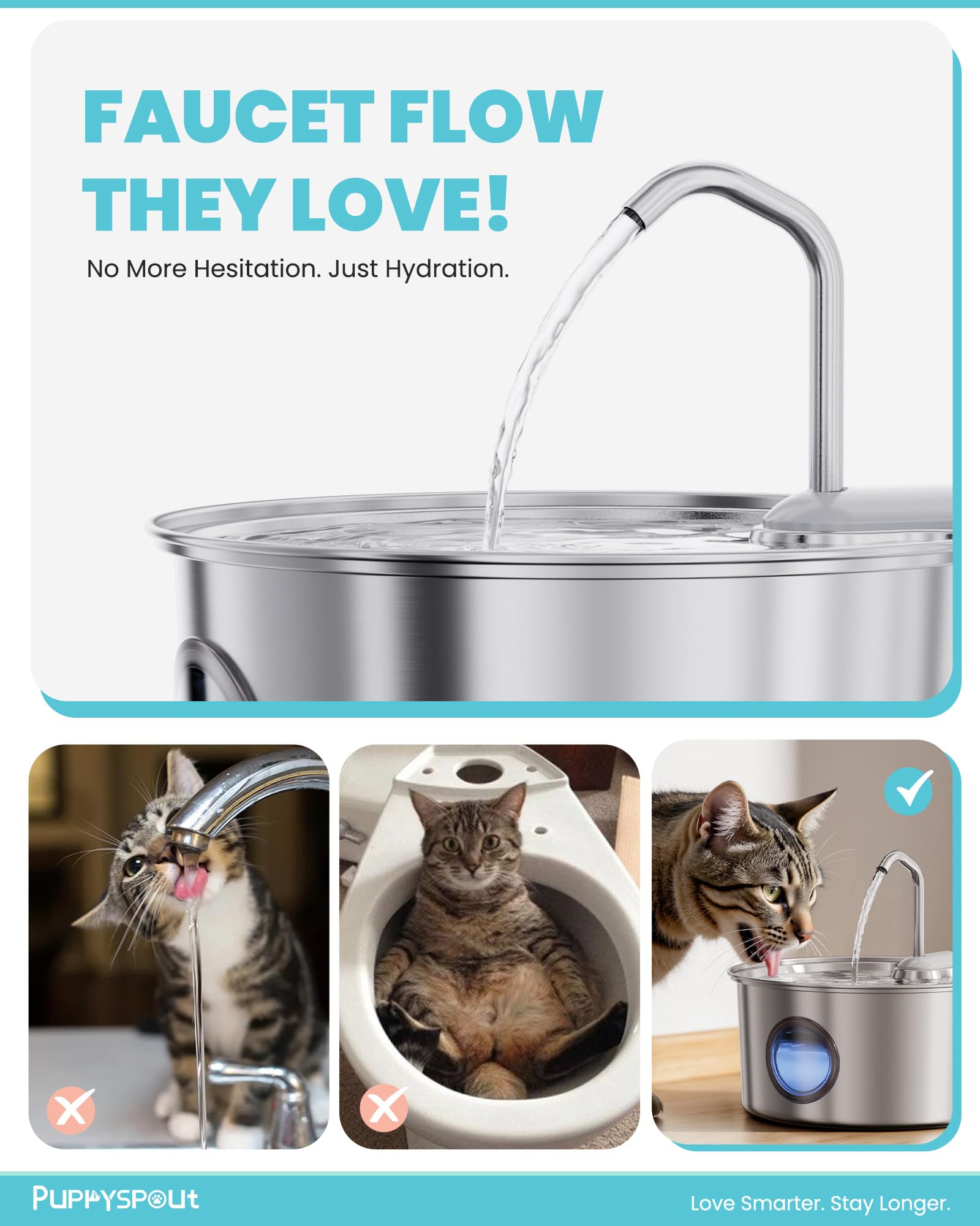 Puppyspout capacidad-grande-3.2l ideal para varios animales