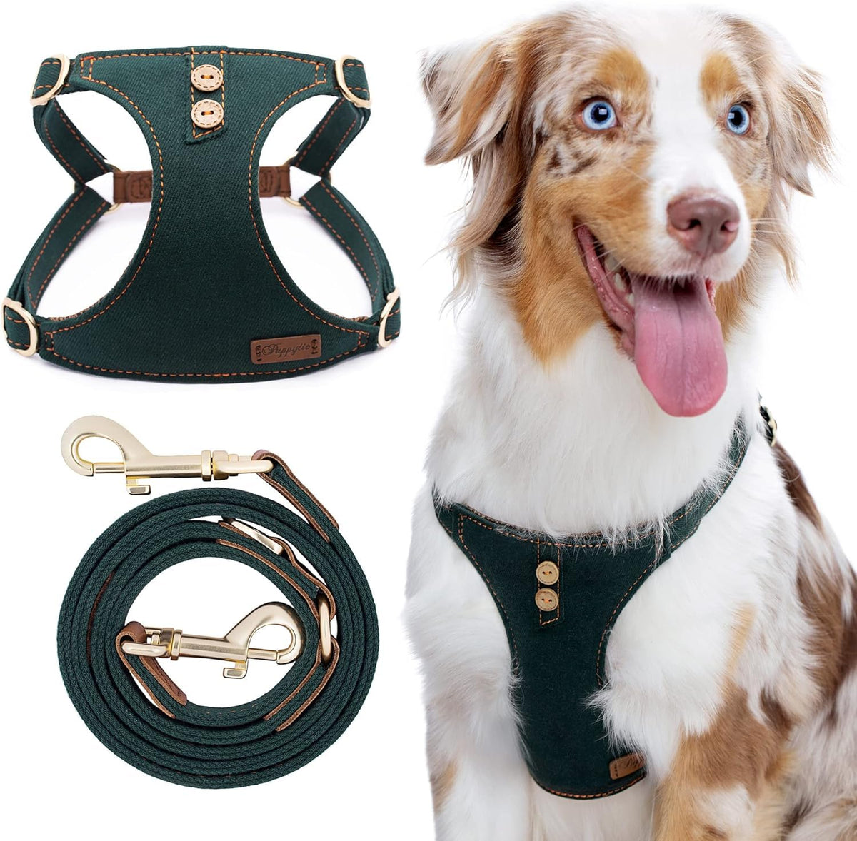 Arnés Puppytie para perro mediano con ajuste ergonómico y cómodo