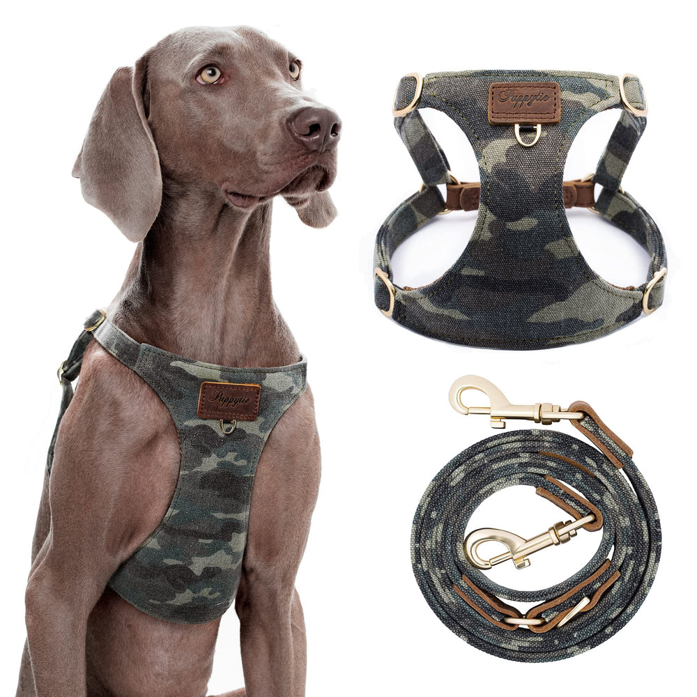 Arnés Puppytie para perro con ajuste rápido facilita ponérselo en segundos.