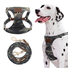 puppytie arnés para perro camuflaje verde para paseos seguros y cómodos