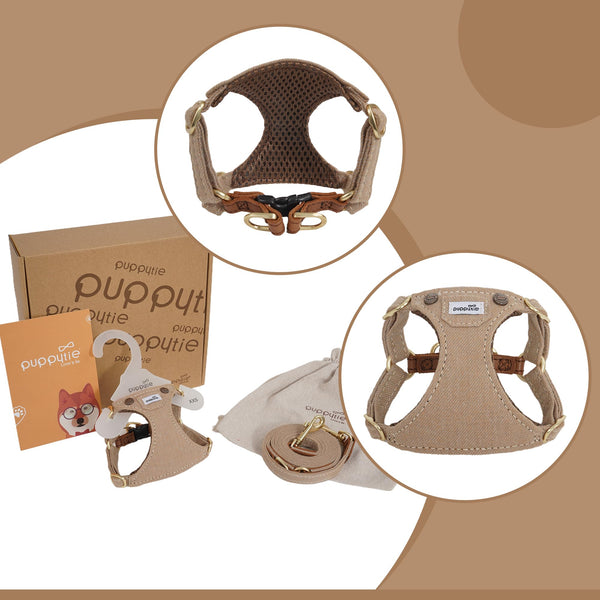 Puppytie ergonomic adjustment buckle protects joints during activity.