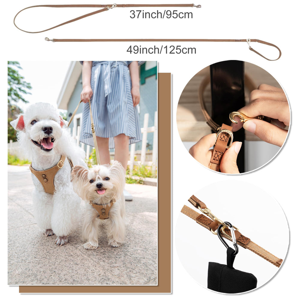 Puppytie soft breathable fabric detail protects delicate skin during daily walks.