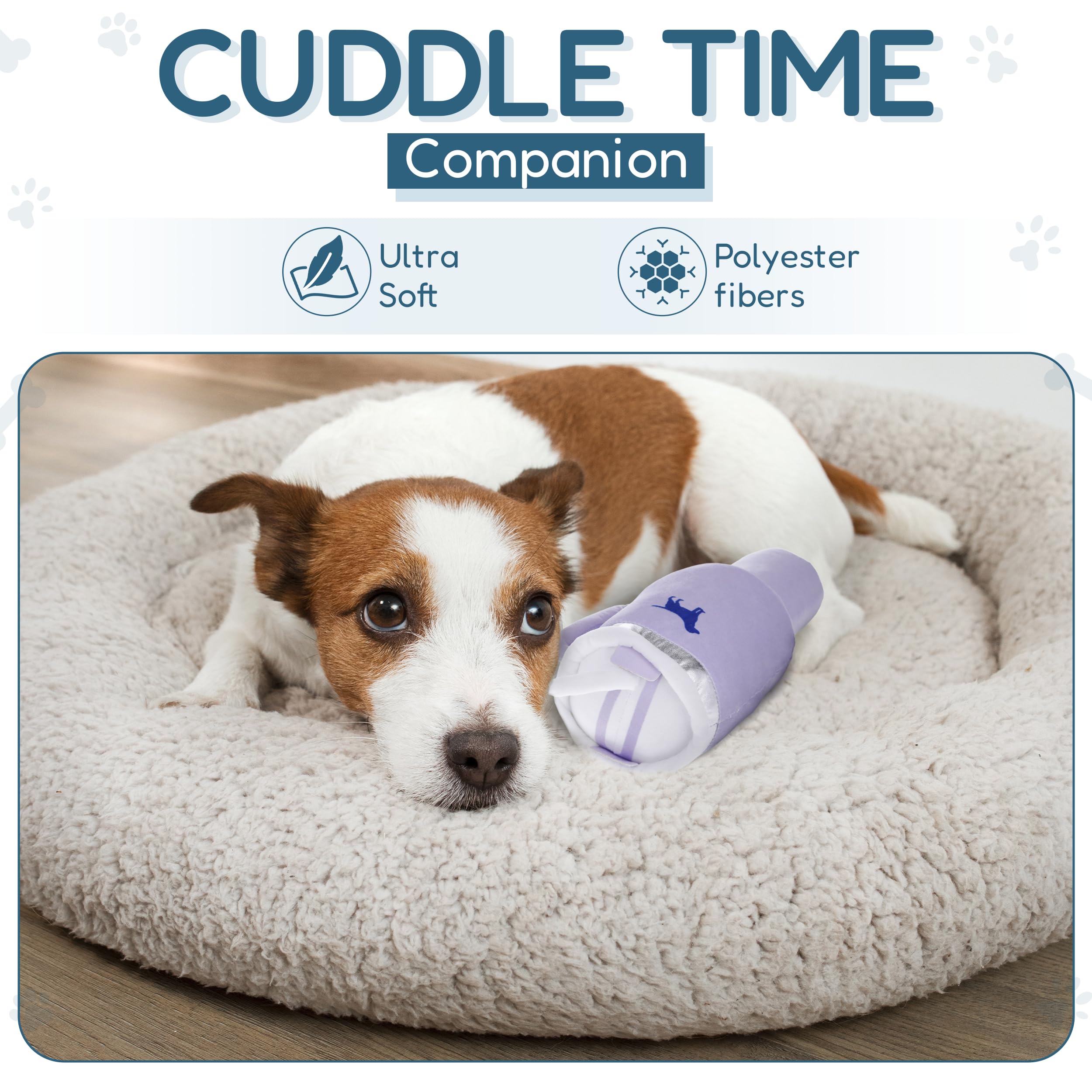 PUPROAR Pup Cup Tumbler peluche suave para abrazos y mimos.
